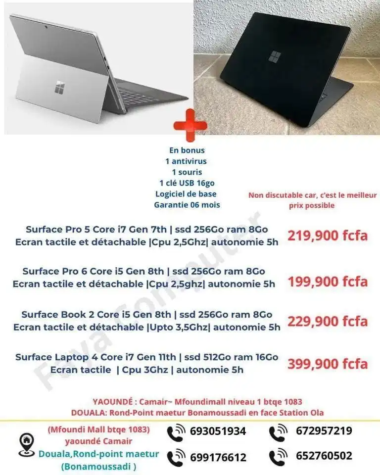 Microsoft Surface Laptop 4 Core i7 Gen 11 – 16Go – SSD 512Go
